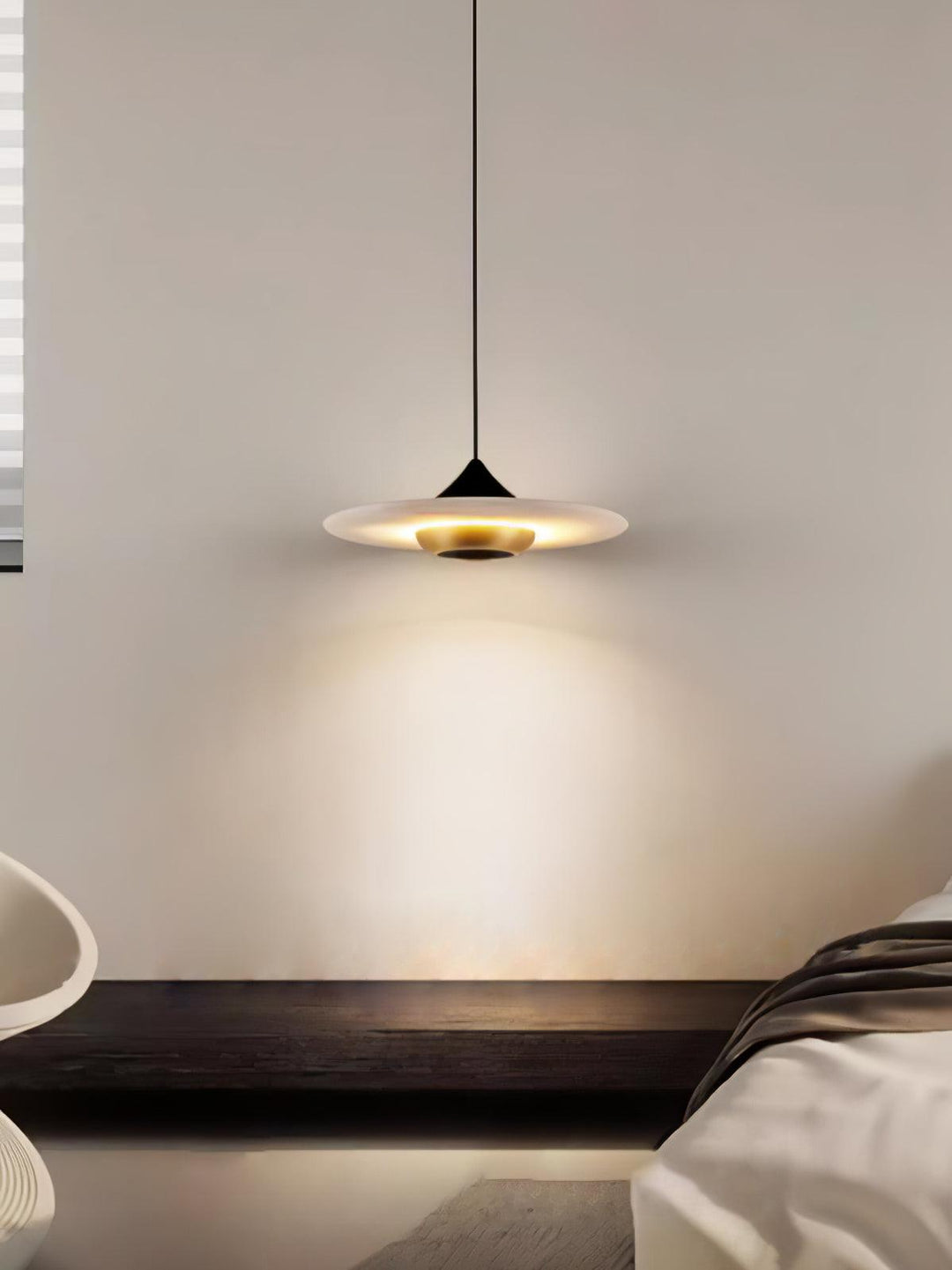 Latająca Talerz Marmurowa Lampa Wisząca