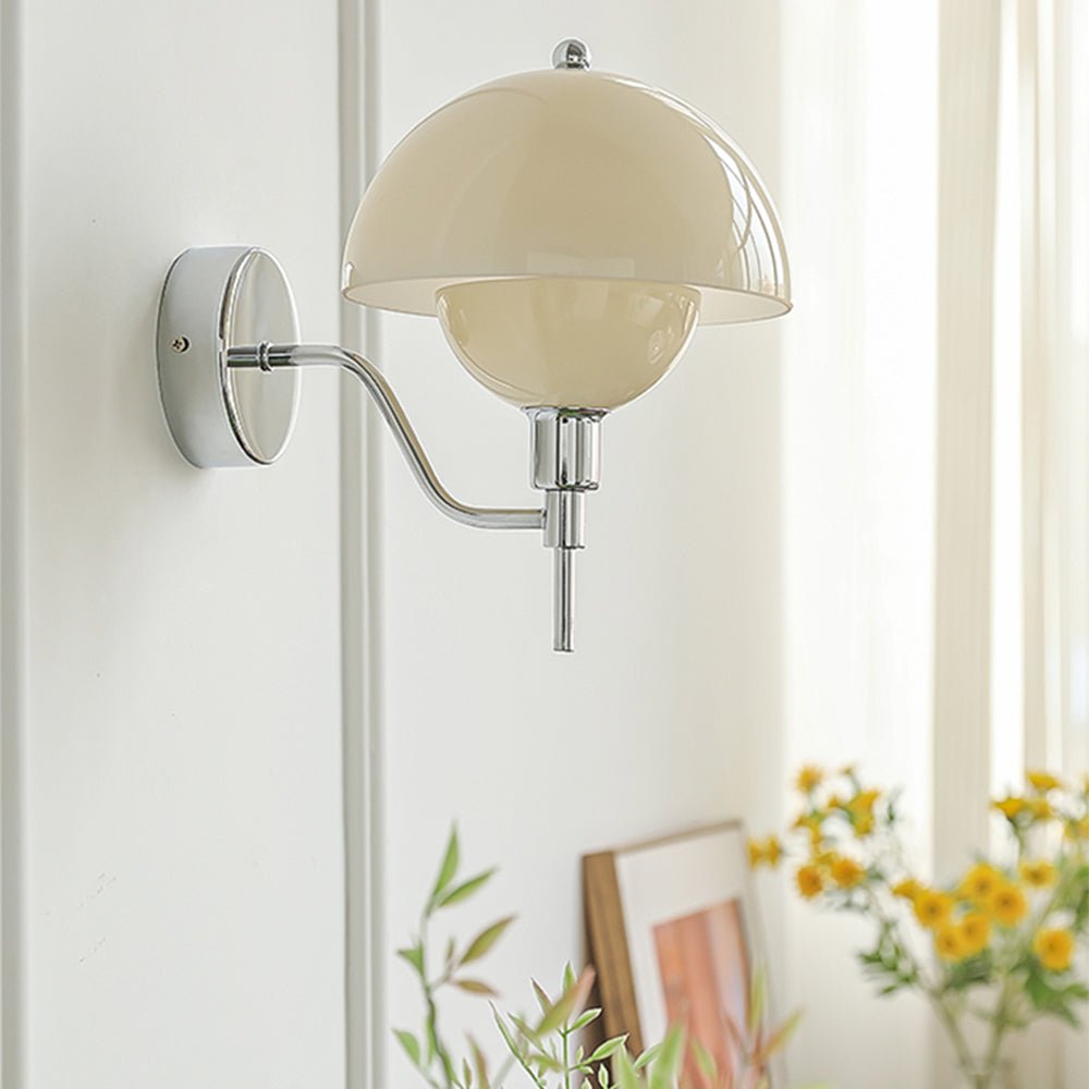 Lampa Ścienna Grzyb Kremowa