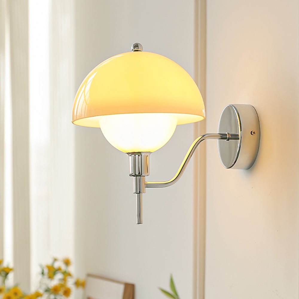 Lampa Ścienna Grzyb Kremowa
