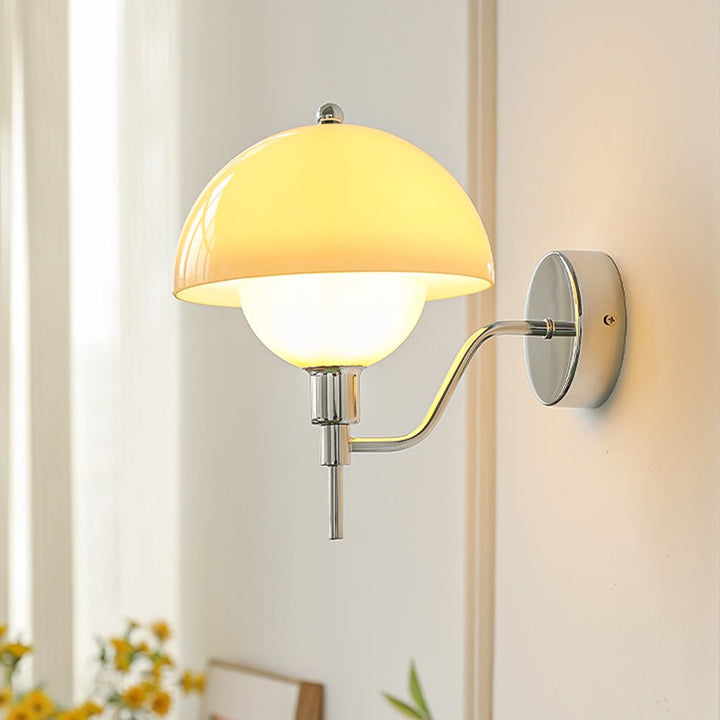 Lampa Ścienna Grzyb Kremowa