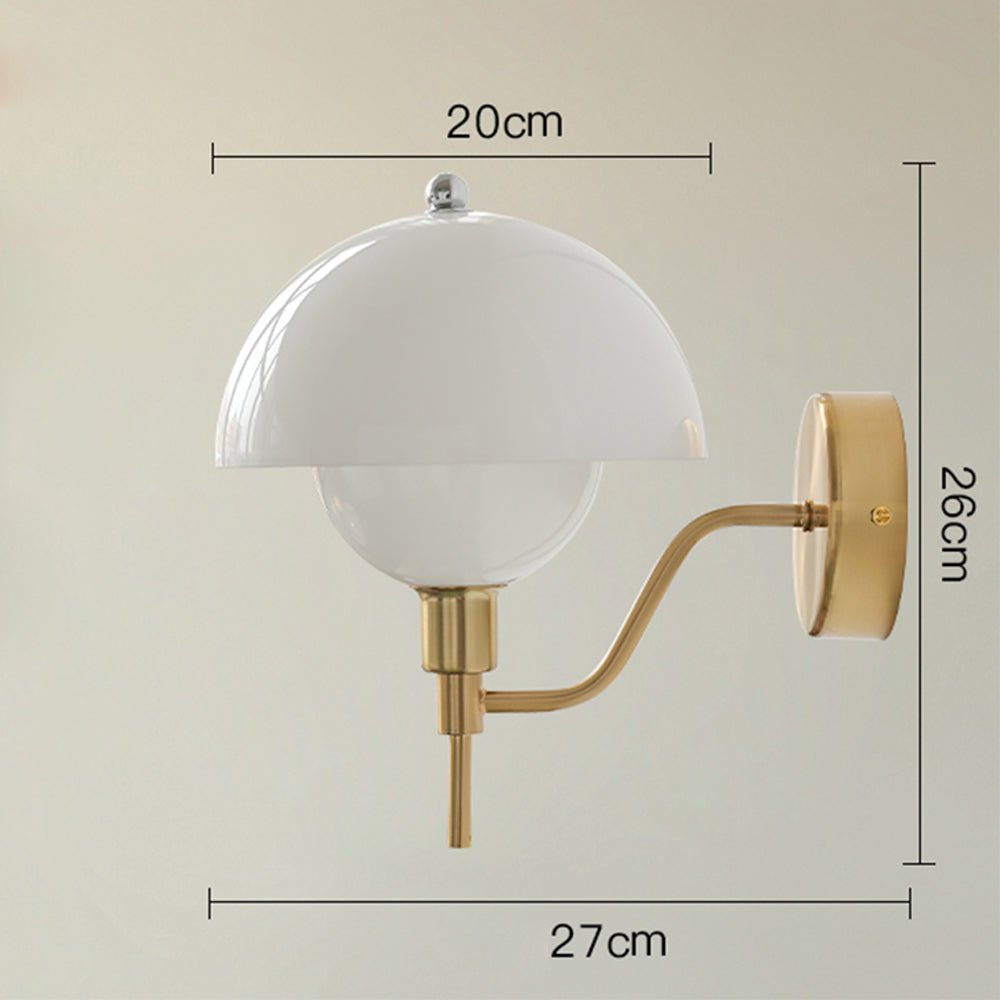 Lampa Ścienna Grzyb Kremowa