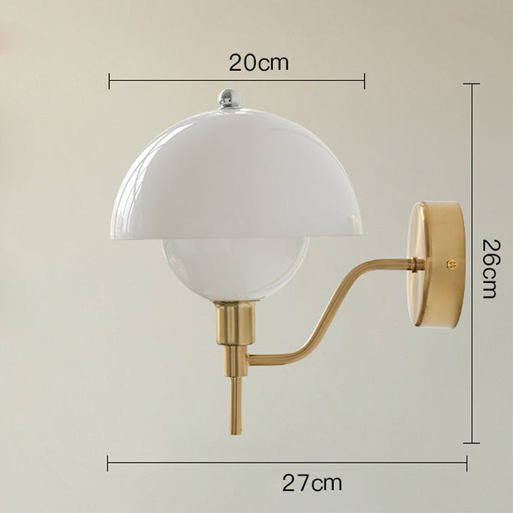 Lampa Ścienna Grzyb Kremowa