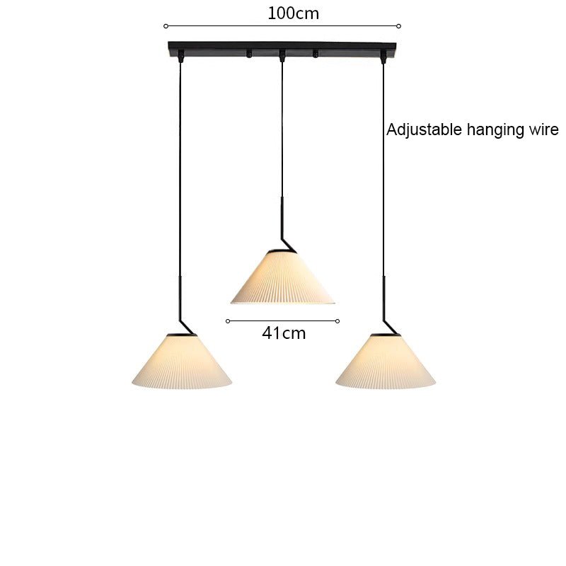 Nordycka plisowana kremowa lampa wisząca