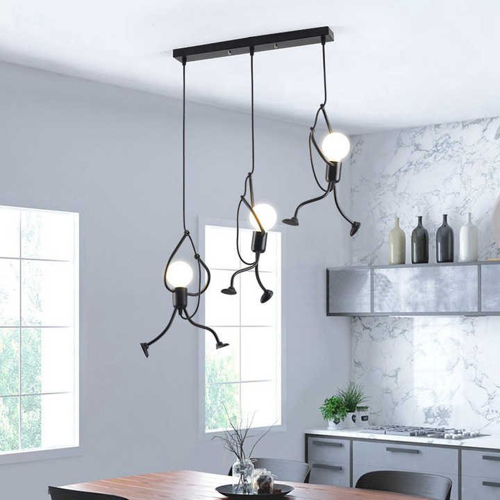 Lampa wisząca Iron Man – retro design, nowoczesne oświetlenie
