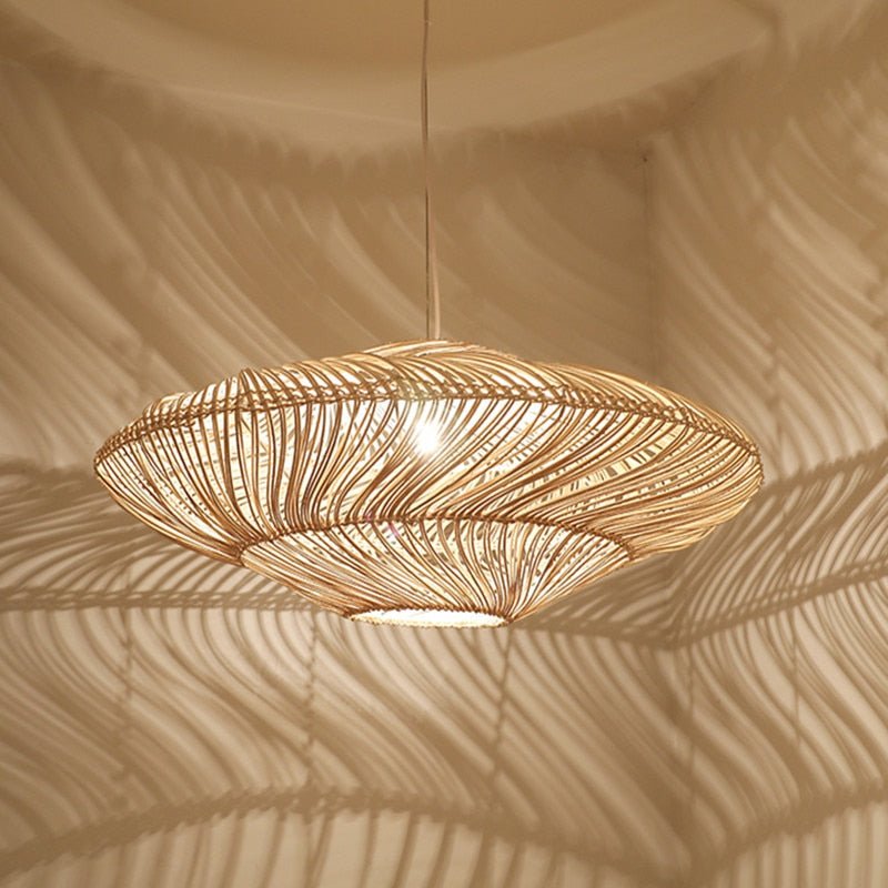 Radiar - Vintage lampa wisząca z rattanu