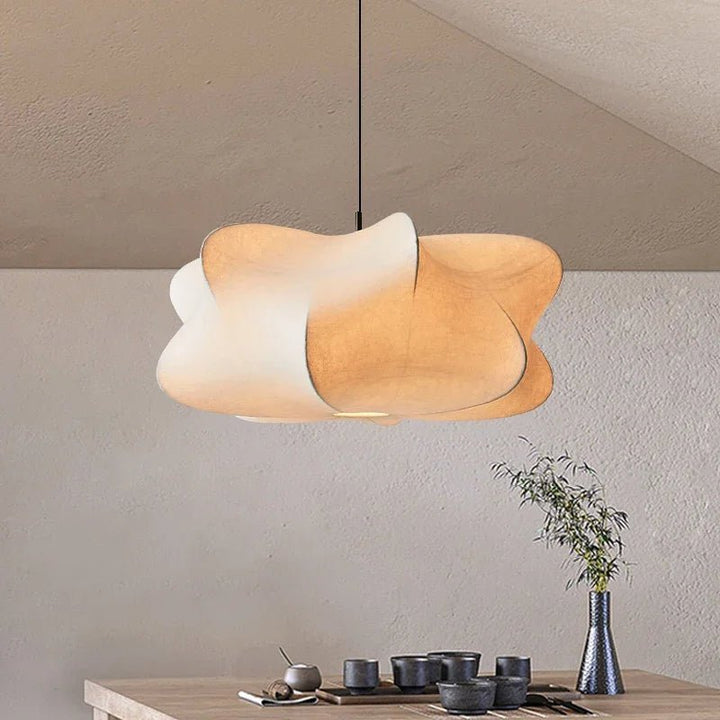 Lampa wisząca Wabi Sabi z jedwabiu Japonii