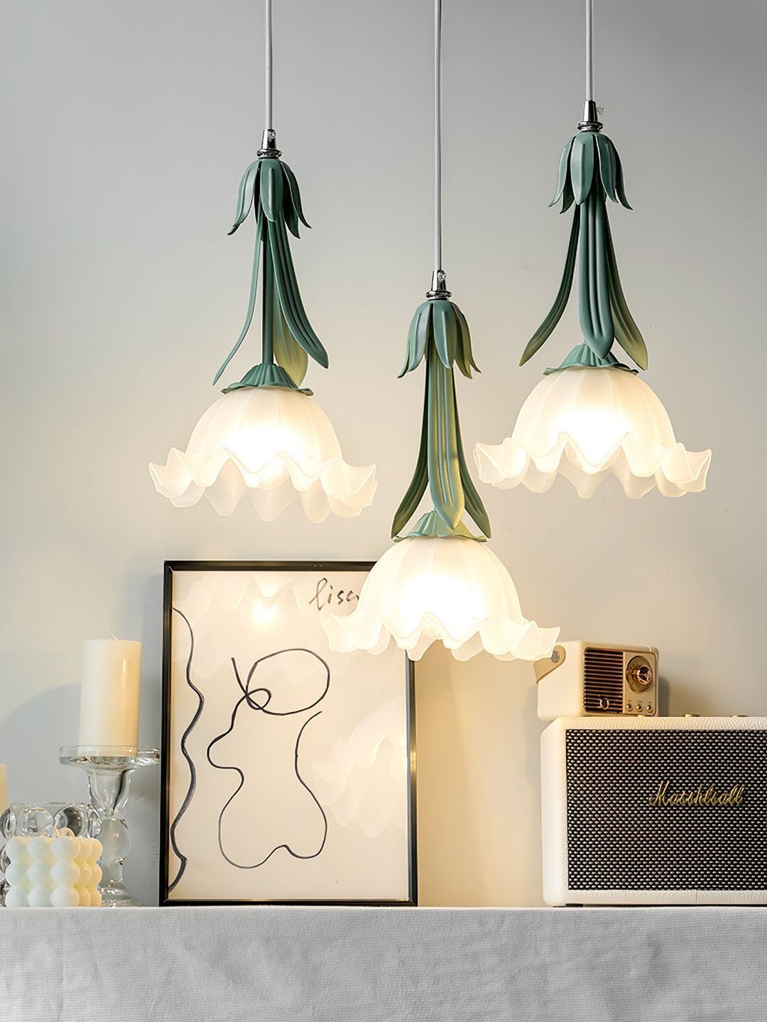 Lampa wisząca konwalia