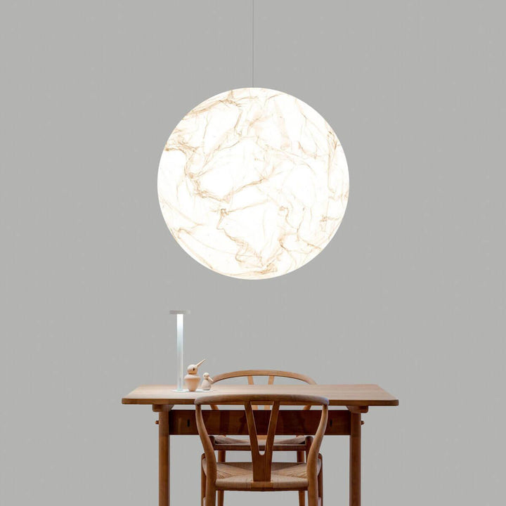 Lampa wisząca Maan z jedwabiu