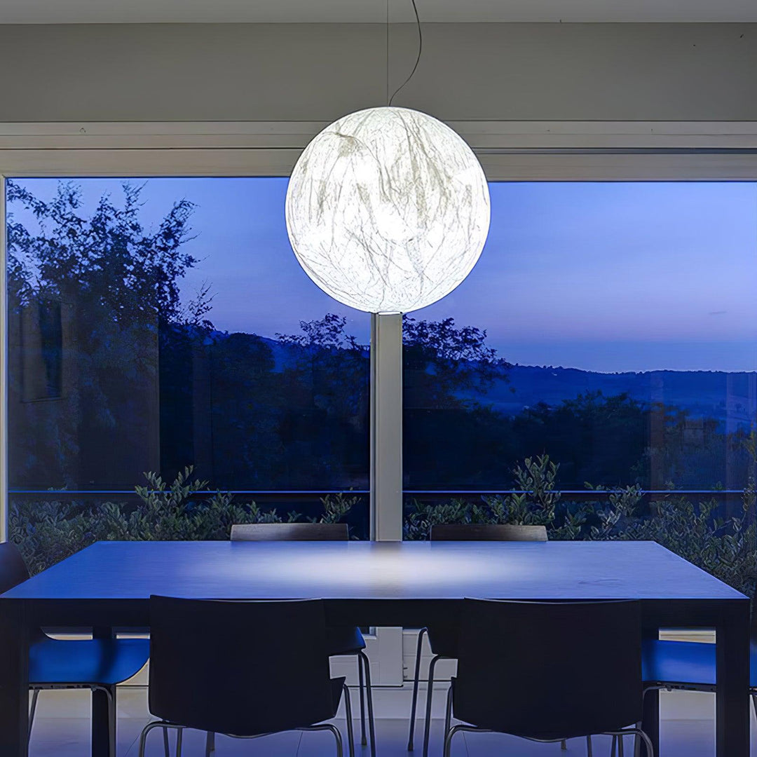 Lampa wisząca Maan z jedwabiu