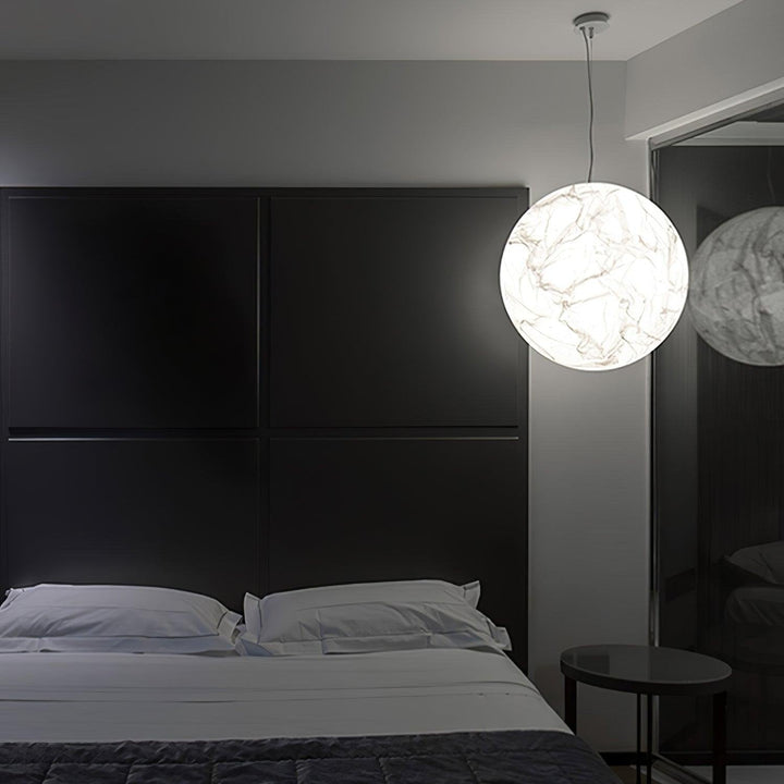 Lampa wisząca Maan z jedwabiu