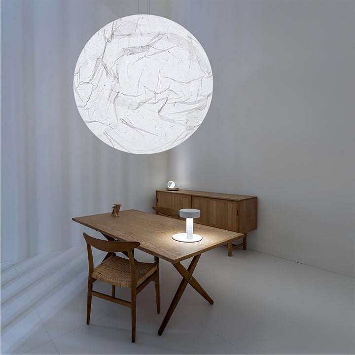 Lampa wisząca Maan z jedwabiu