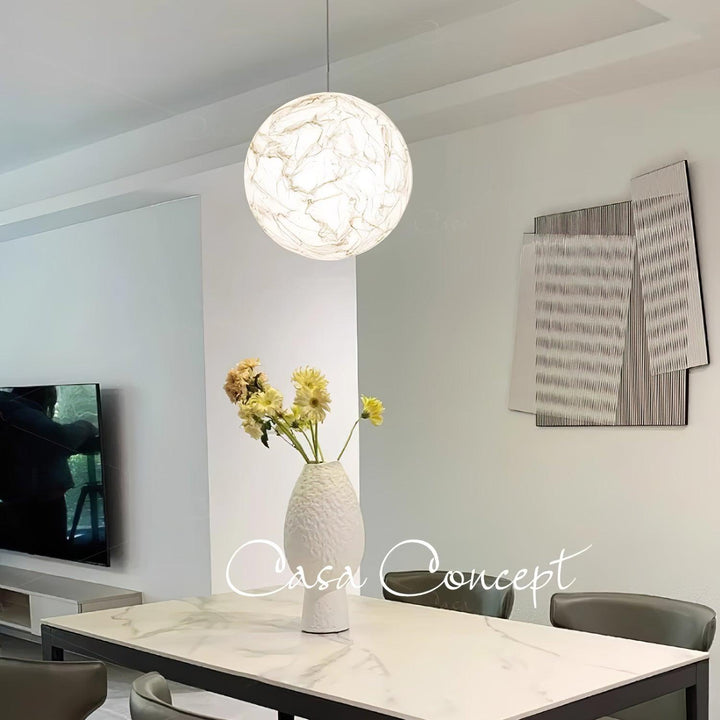 Lampa wisząca Maan z jedwabiu