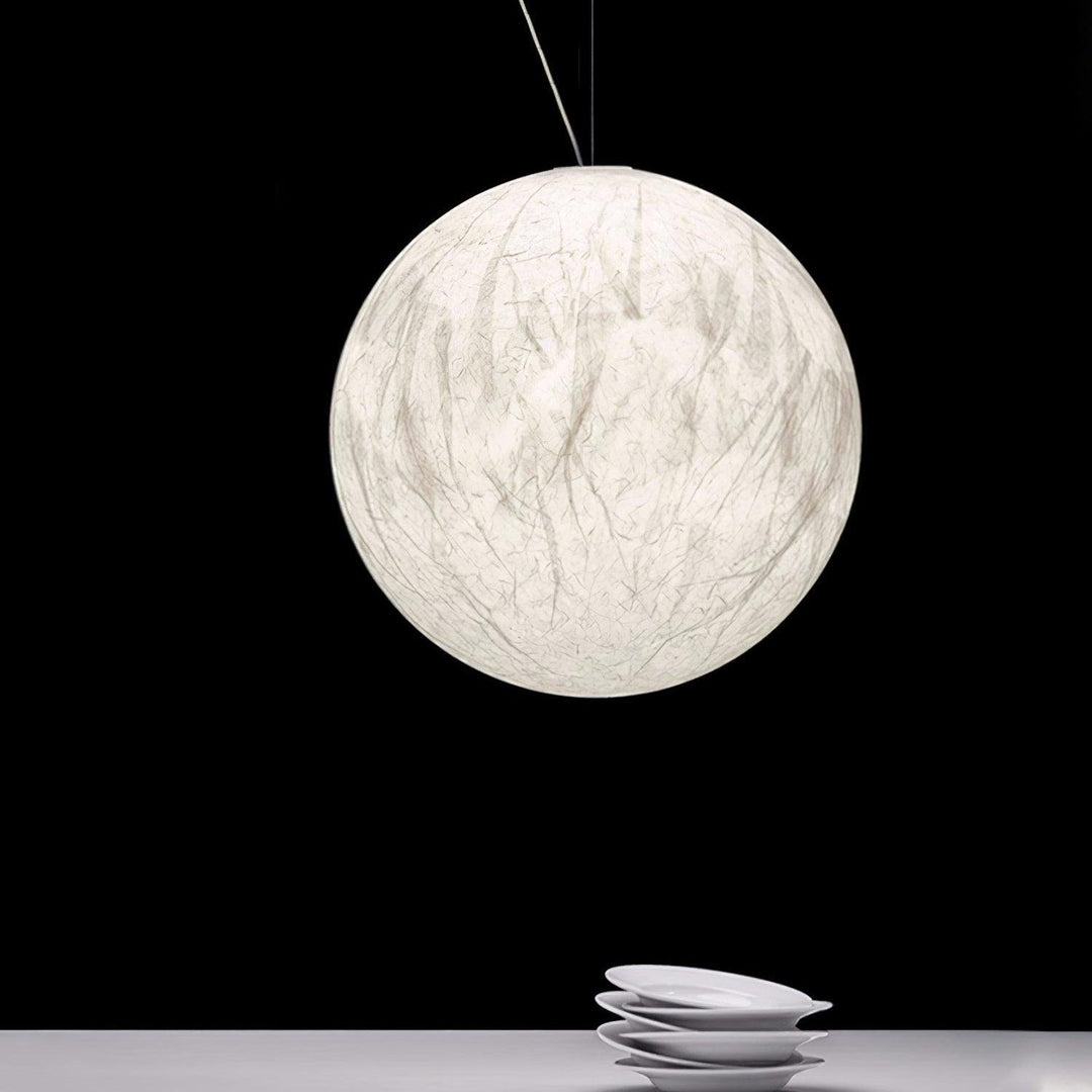 Lampa wisząca Maan z jedwabiu