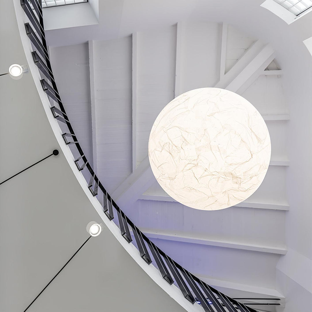 Lampa wisząca Maan z jedwabiu
