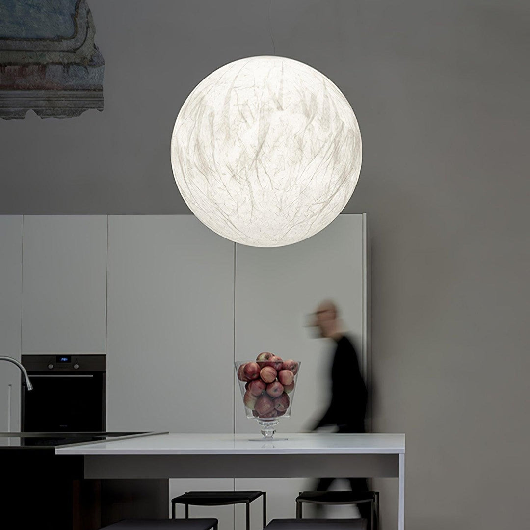 Lampa wisząca Maan z jedwabiu