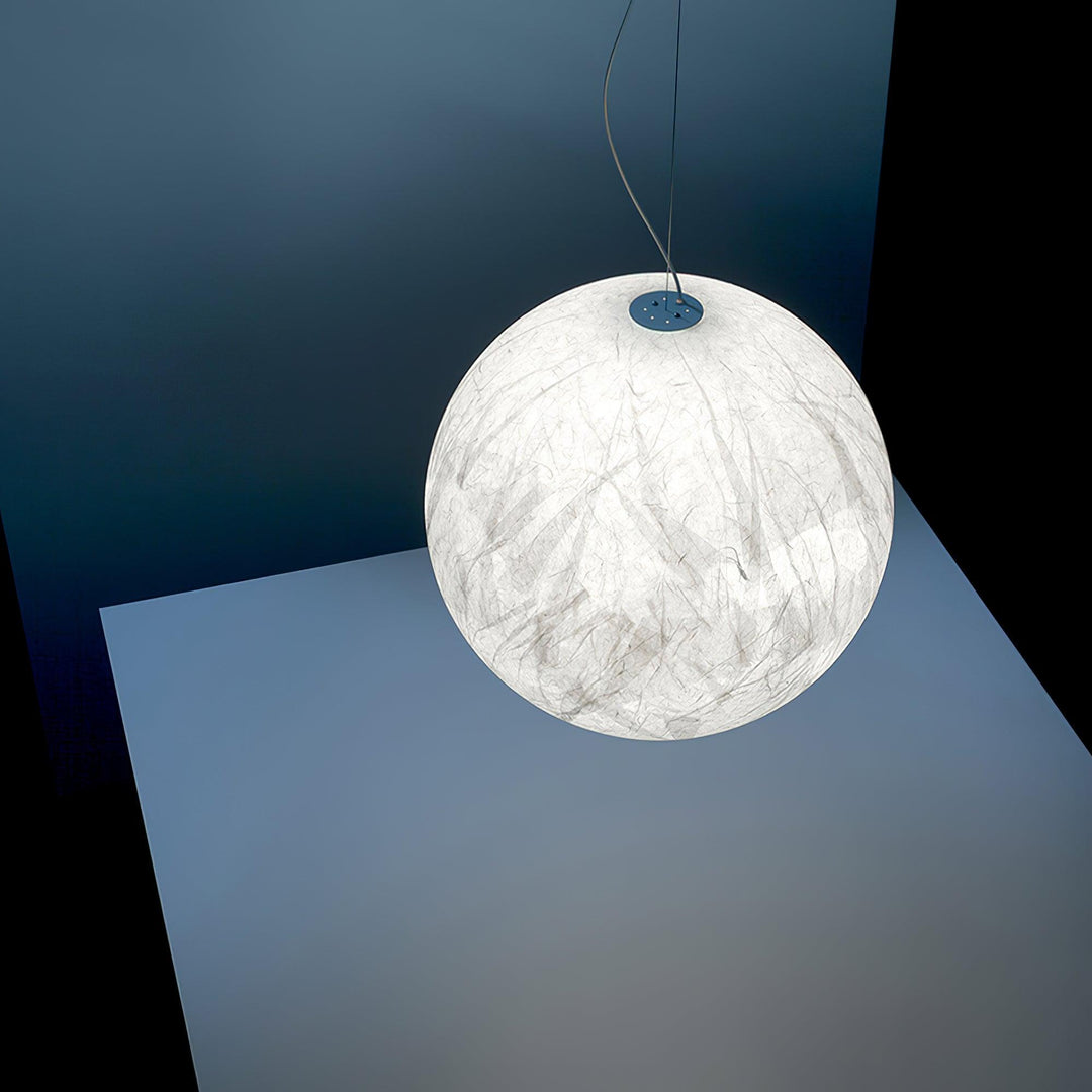 Lampa wisząca Maan z jedwabiu