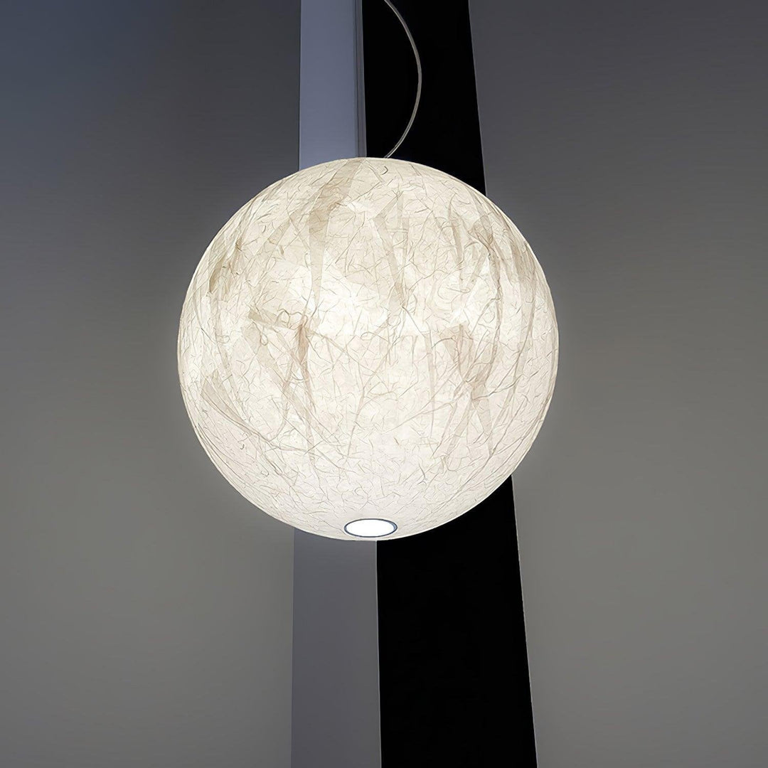 Lampa wisząca Maan z jedwabiu