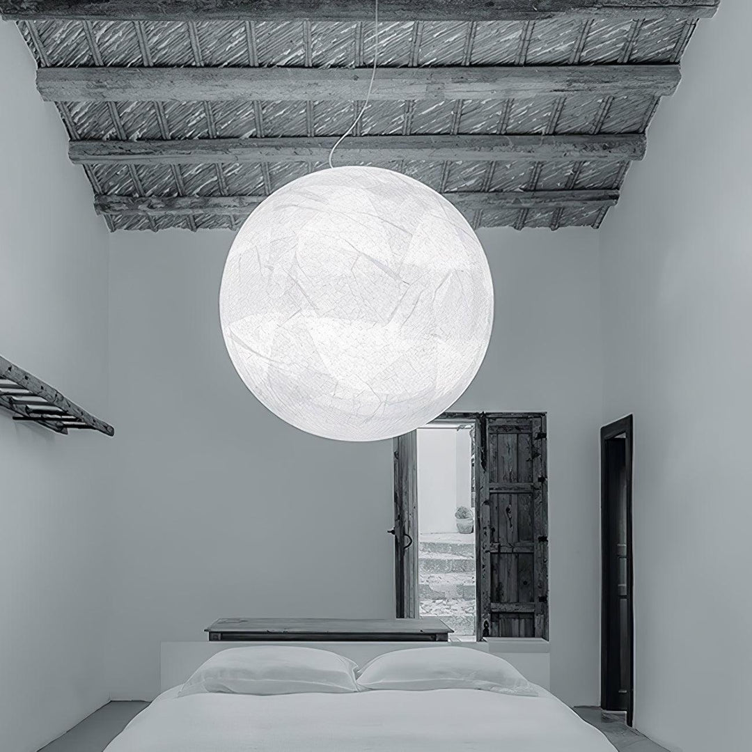 Lampa wisząca Maan z jedwabiu