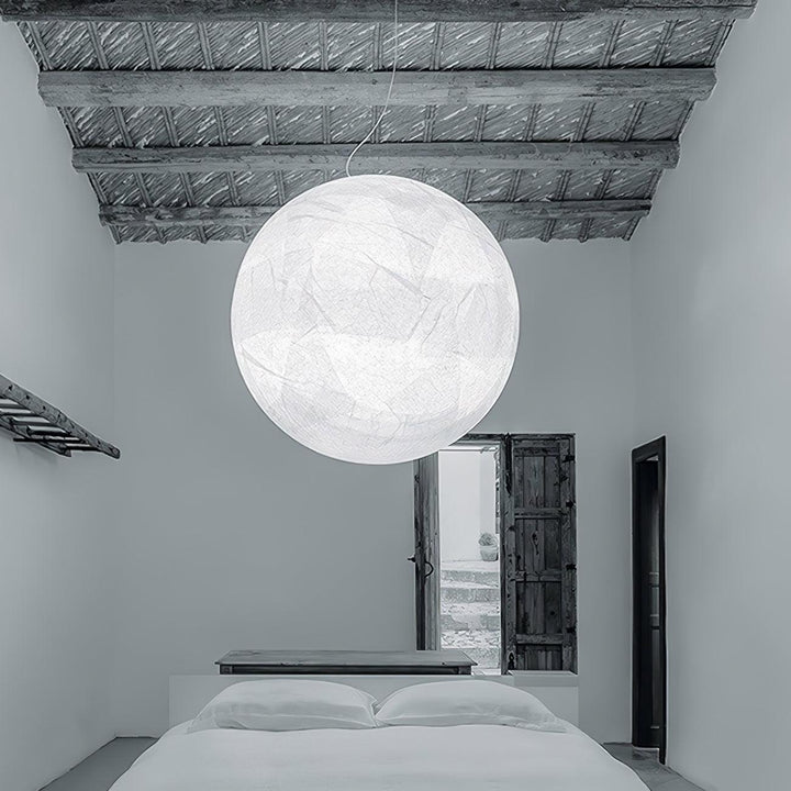 Lampa wisząca Maan z jedwabiu