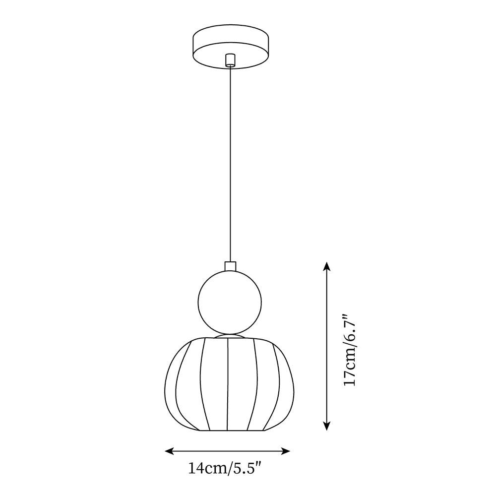 Lampa wisząca Yedra – Nowoczesne szkło w stylu vintage