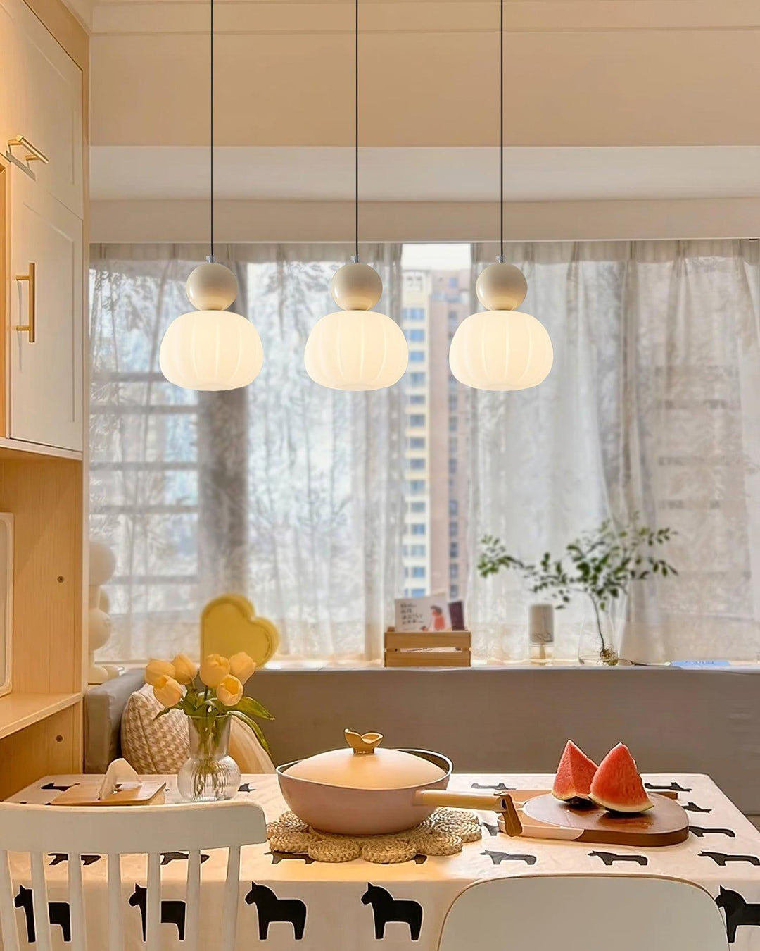 Lampa wisząca Yedra – Nowoczesne szkło w stylu vintage
