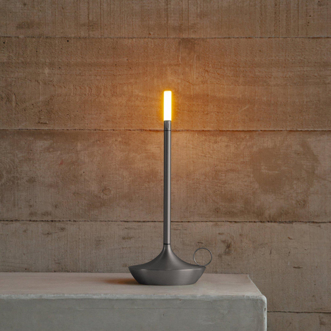 Lampa stołowa LED Giavi nowoczesna, czarna, dekoracyjna