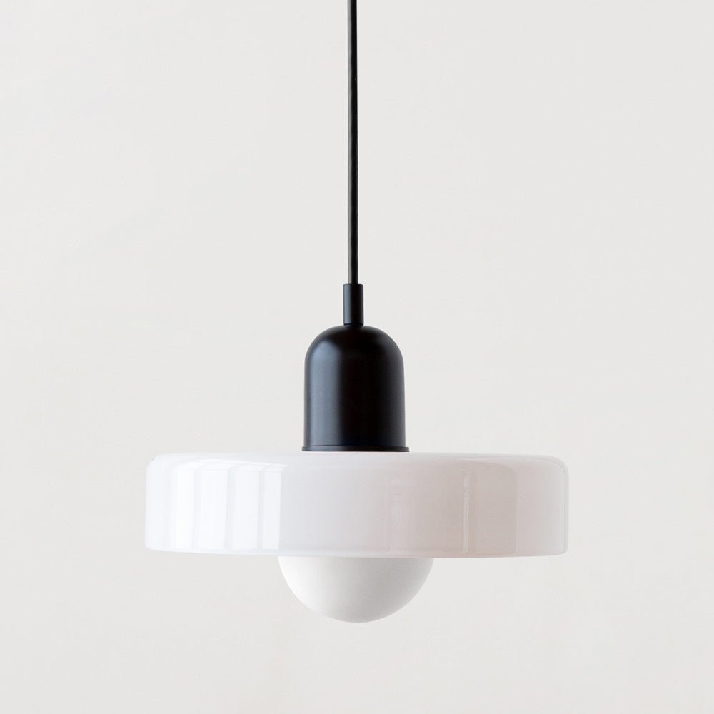 Lampa wisząca Bauhaus z kolorowego szkła – designerska lampa sufitowa