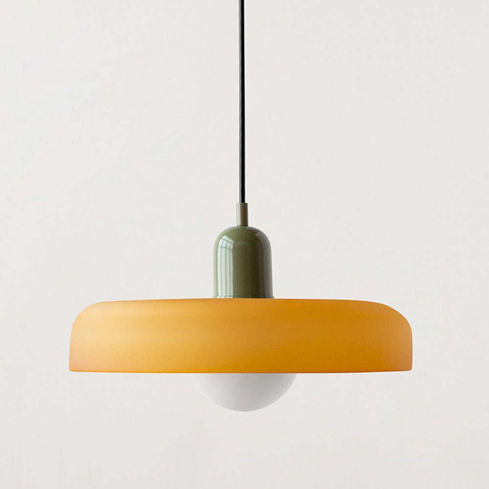 Lampa wisząca Bauhaus z kolorowego szkła – designerska lampa sufitowa
