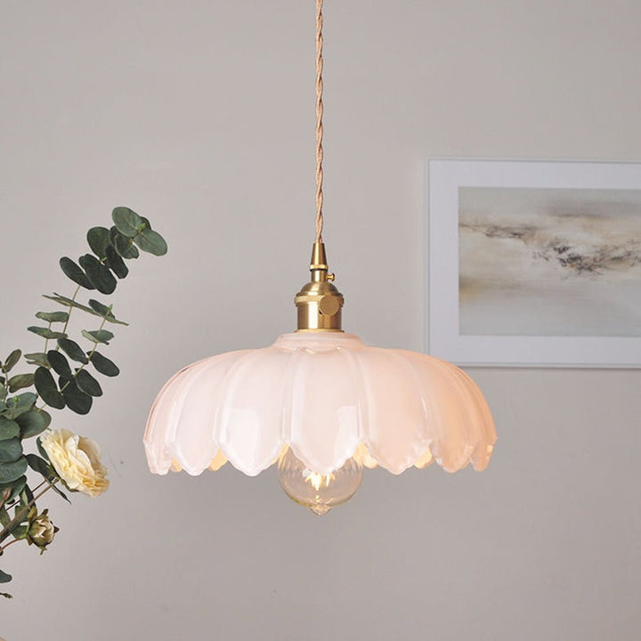 Lampka wisząca ze szkła w stylu vintage