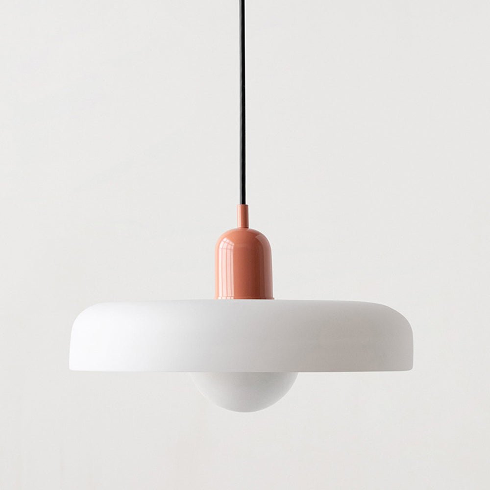 Lampa wisząca Bauhaus z kolorowego szkła – designerska lampa sufitowa