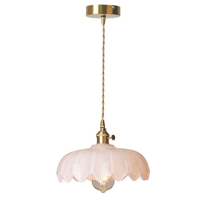 Lampka wisząca ze szkła w stylu vintage