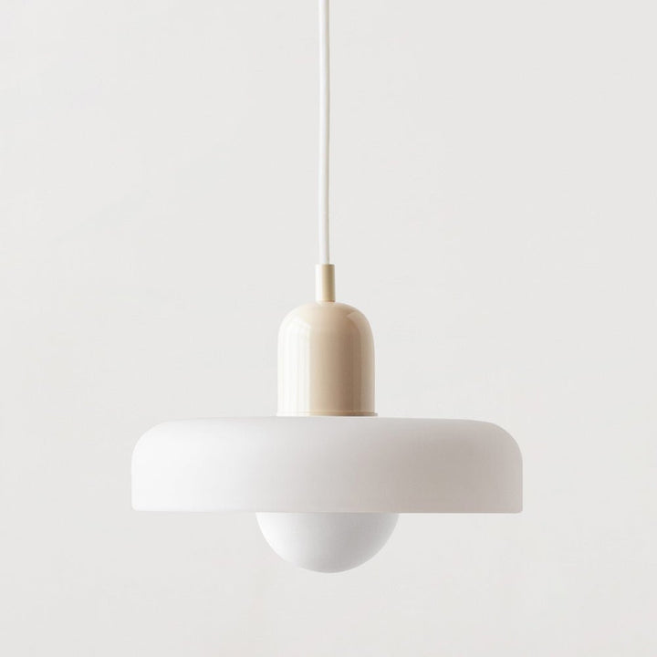 Lampa wisząca Bauhaus z kolorowego szkła – designerska lampa sufitowa
