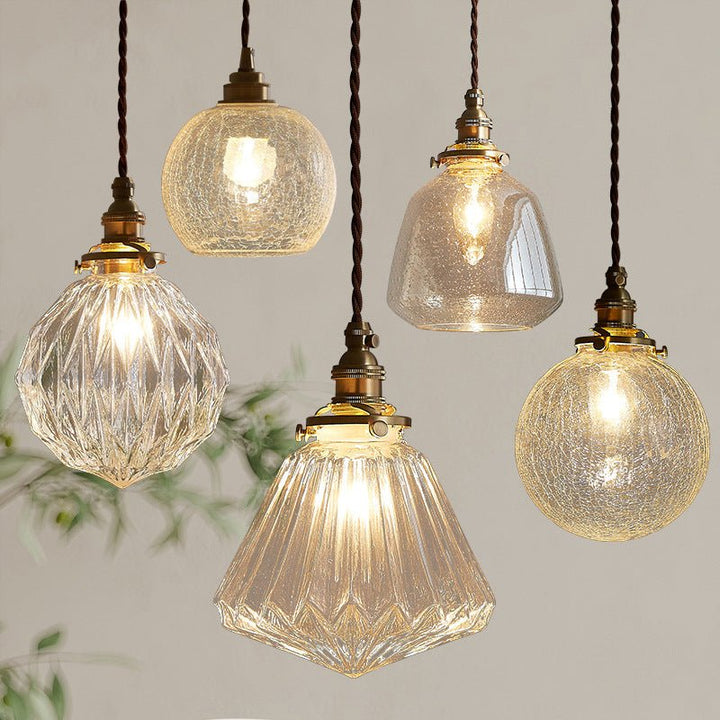 Szklana lampa wisząca Crystal