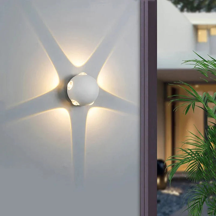 Lampa ścienna z aluminium Ballvorm