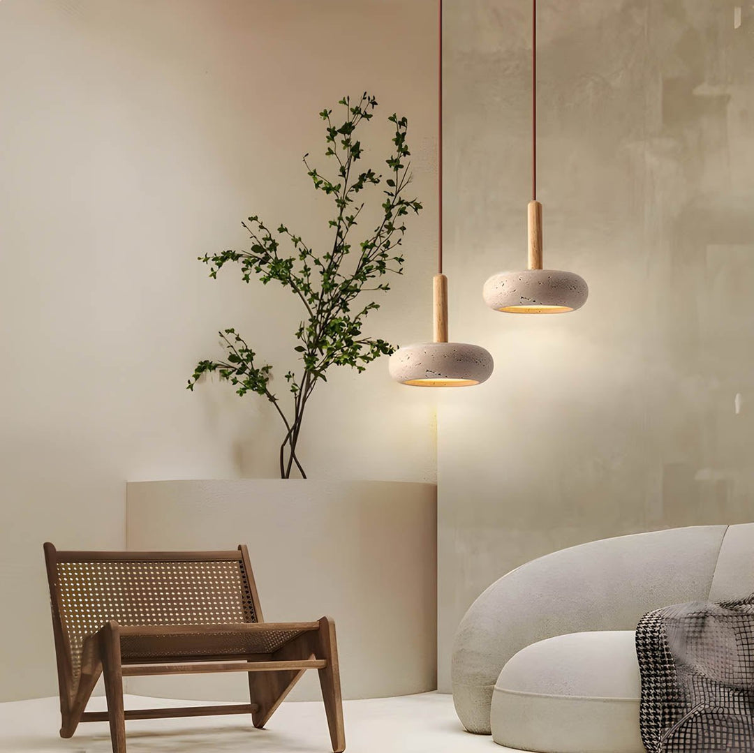 Lampa wisząca w stylu Wabi Sabi