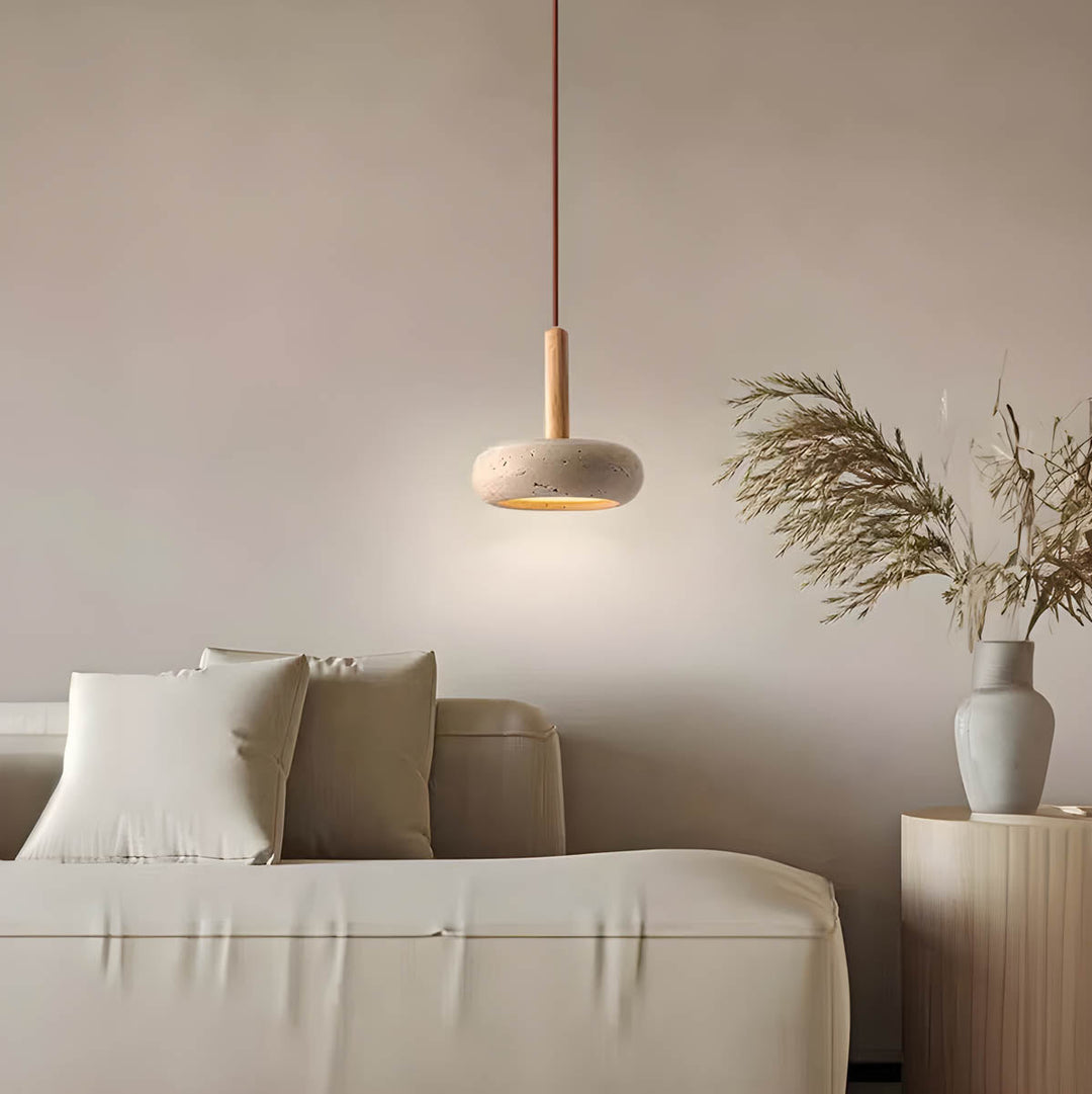 Lampa wisząca w stylu Wabi Sabi
