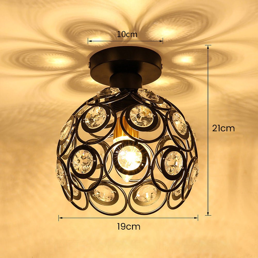 Piękna Złota Luksusowa Lampa Sufitowa w Kształcie Kuli