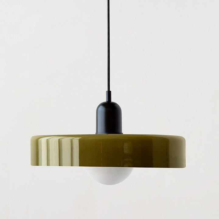 Lampa wisząca Bauhaus z kolorowego szkła – designerska lampa sufitowa