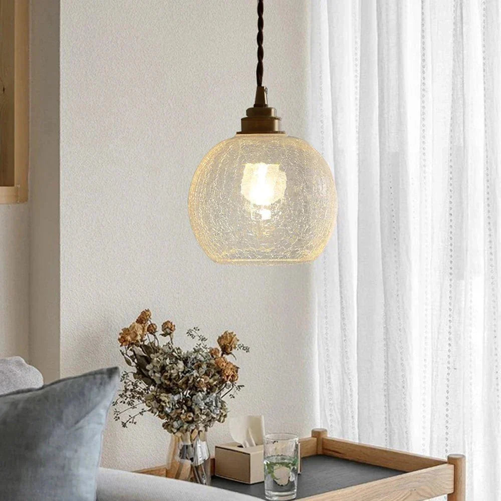 Szklana lampa wisząca Crystal