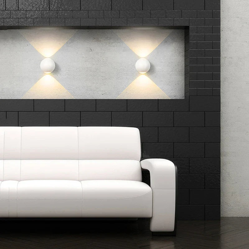 Lampa ścienna z aluminium Ballvorm