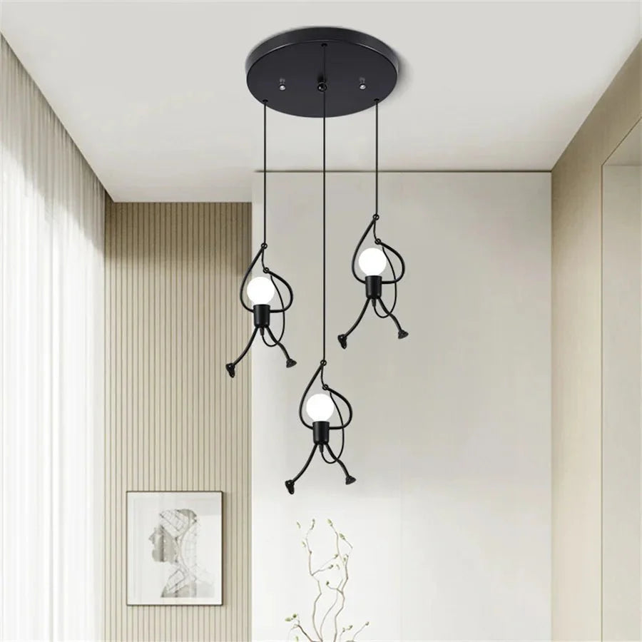 Lampa wisząca Iron Man – retro design, nowoczesne oświetlenie