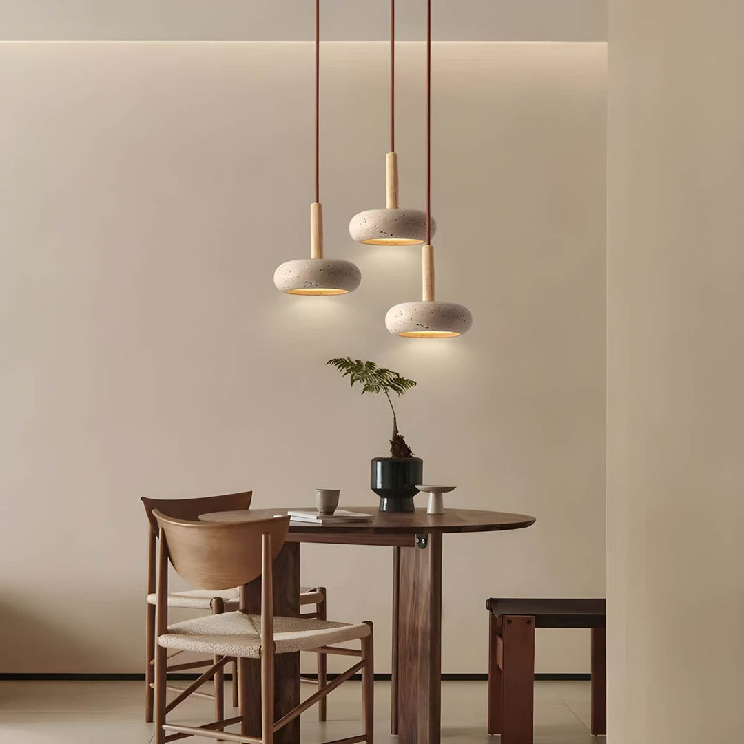 Lampa wisząca w stylu Wabi Sabi
