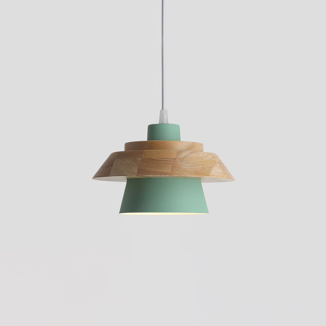 Lampa Wisząca Kamienna Drewniana