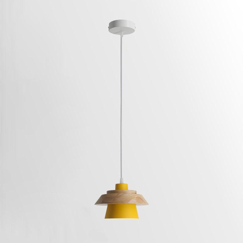 Lampa Wisząca Kamienna Drewniana