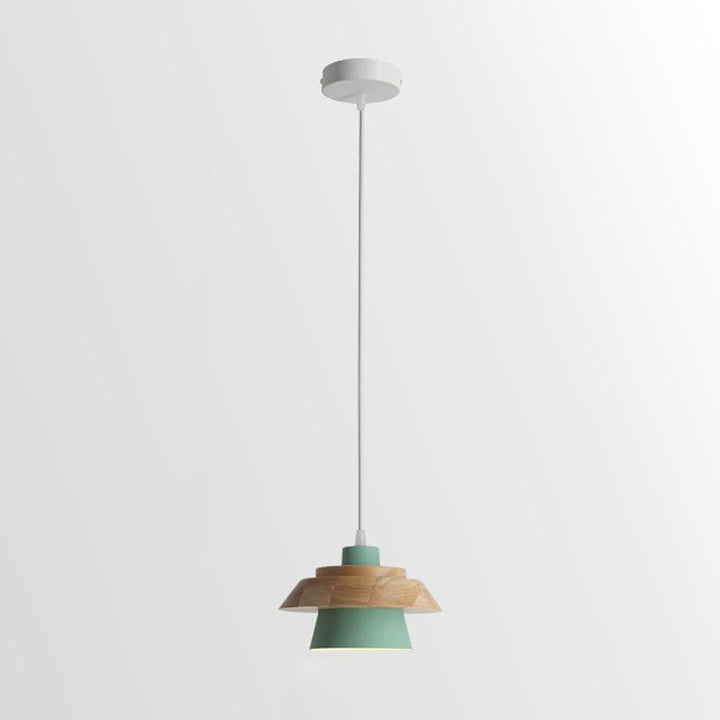 Lampa Wisząca Kamienna Drewniana