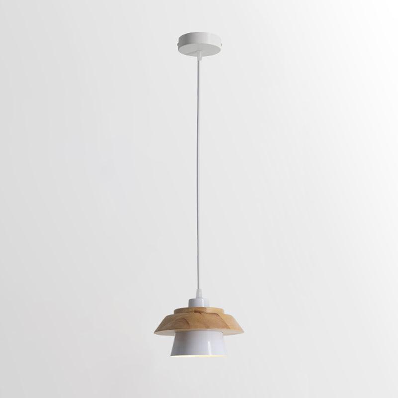 Lampa Wisząca Kamienna Drewniana