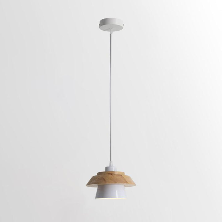 Lampa Wisząca Kamienna Drewniana
