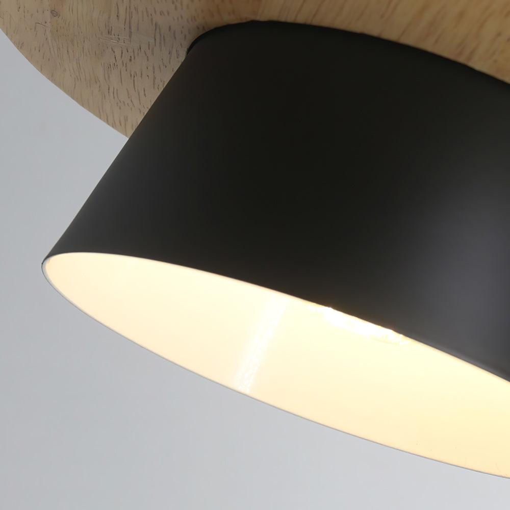 Lampa Wisząca Kamienna Drewniana