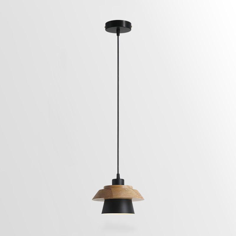 Lampa Wisząca Kamienna Drewniana
