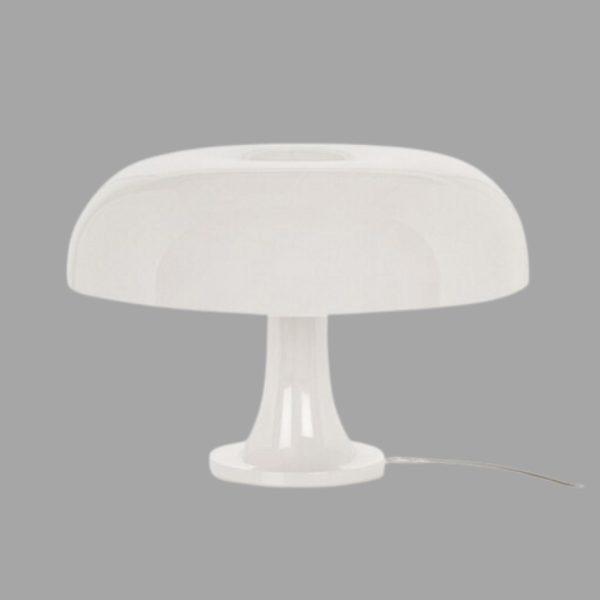 Lampa stołowa w kształcie grzyba w stylu minimalistycznym